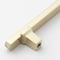 Gliderite Hardware 5-1/16 in. Center to Center Solid Flat Bar Pull Champagne Gold 4842-128-CHPG-1 - alternate 4